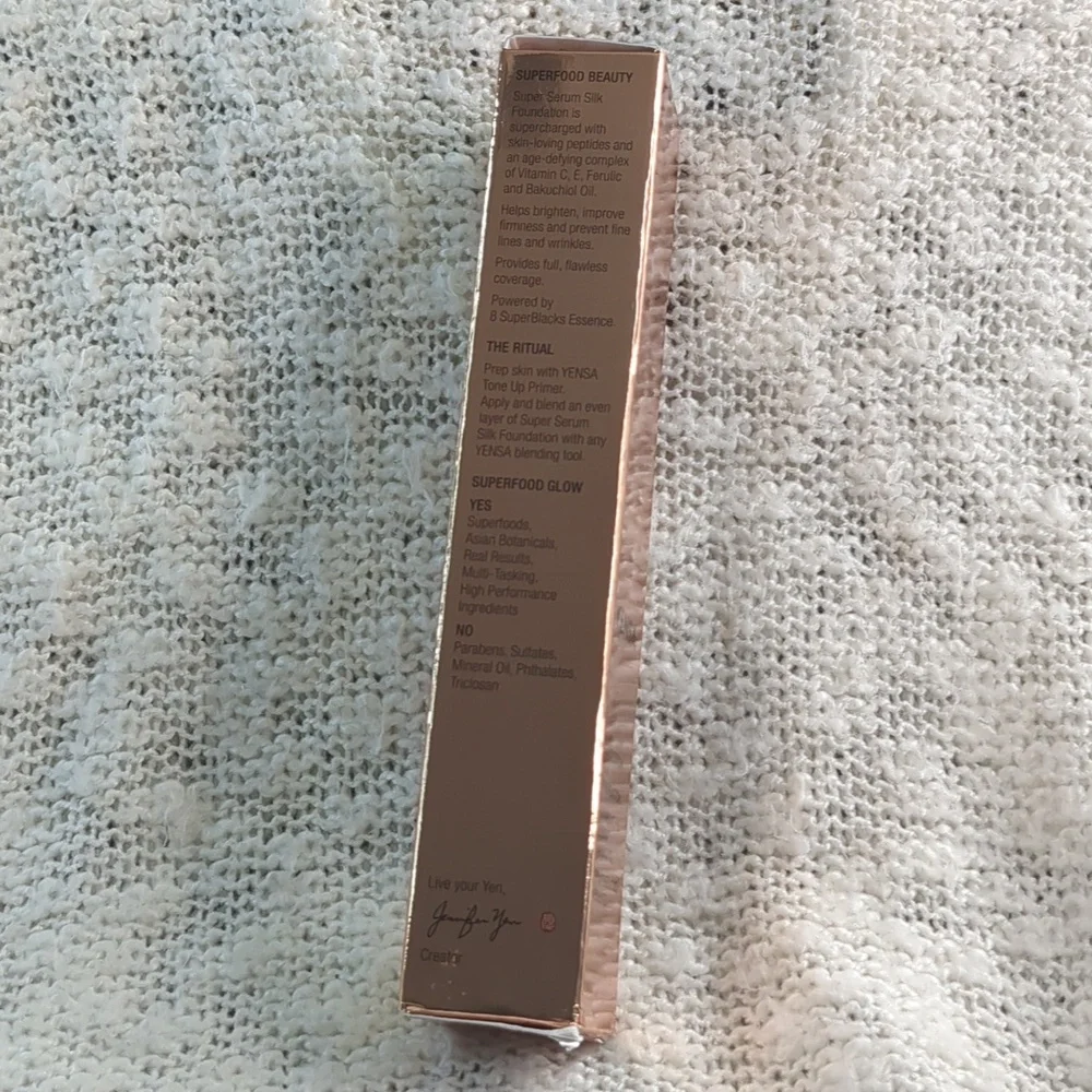 YENSA Skin On Skin BC Foundation SPF 40 in Tan Warm, 32ml/1.8fl oz